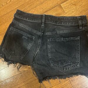 We The Free Faded Black Jean Shorts